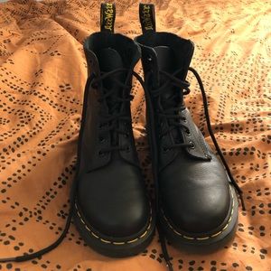 Dr. Martens Black Pascal Leather Boots
